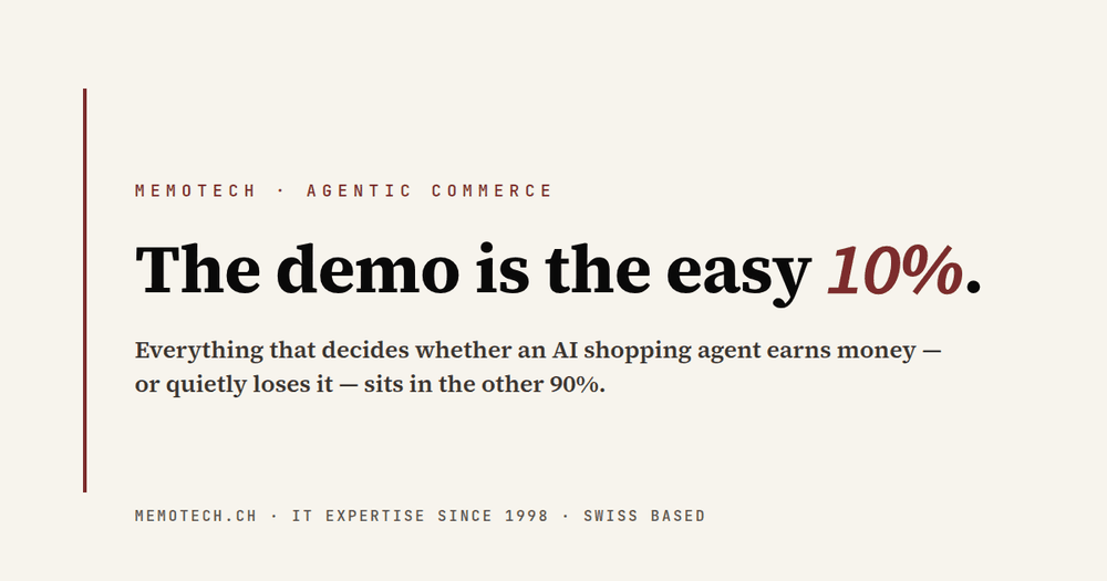 What an AI Shopping Agent Demo Won't Show You