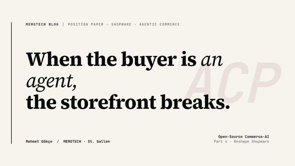 Why Agentic Commerce Will Reshape Shopware